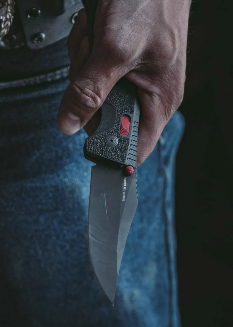 Taschenmesser Trident AT - Schwarz & Rot, SOG
