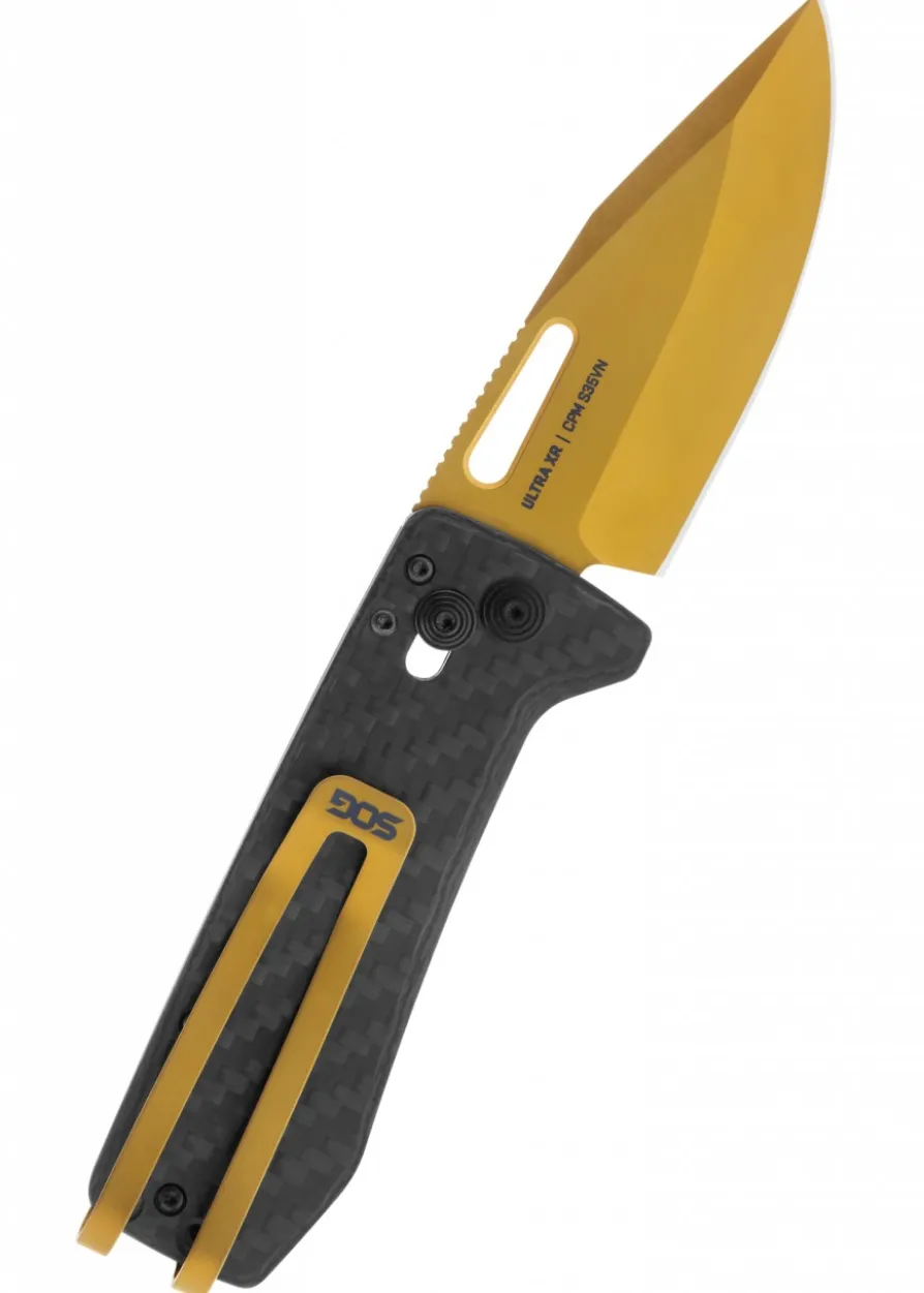 Taschenmesser Ultra XR Karbon + Gold