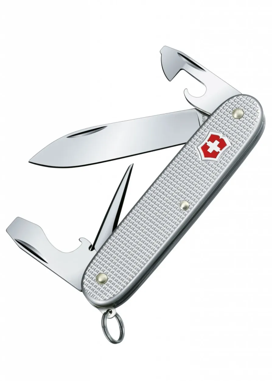 Taschenwerkzeug Pionier, Alox silber gerippt