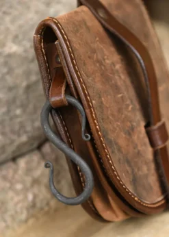 Tasche Sindri aus Fettleder, braun