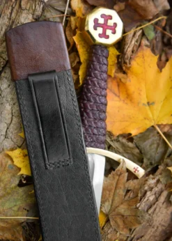 Templer Dolch mit Lederscheide