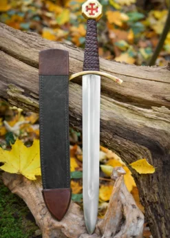 Templer Dolch mit Lederscheide