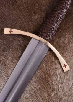 Templer Schwert mit Tatzenkreuz, inkl. Scheide