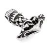 Thorshammer mit Helm, Silber