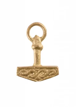 Thorshammer mit Ring, Messing