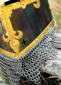 Topfhelm der Rieter von Kornburg, Nürnberg um 1375, 1,6 mm Stahl