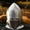 Topfhelm mit Klappvisier, 1,6 mm Stahl