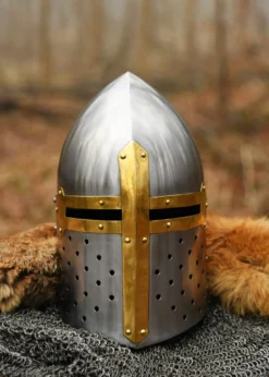 Topfhelm -Sugar Loaf-, ca.1330, 1,6 mm Stahl