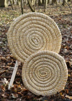 Traditionelle Strohscheibe, rund, 65 cm Durchmesser