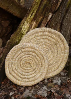 Traditionelle Strohscheibe, rund, 80 cm Durchmesser