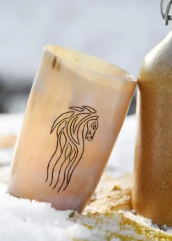 Trinkbecher aus Horn - Horse Lords