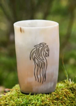 Trinkbecher aus Horn - Horse Lords
