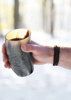 Trinkbecher aus Horn - Sleipnir