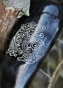 Trinkhorn mit Ständer - Drache