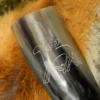 Trinkhorn mit Ständer - Odin reitet Sleipnir