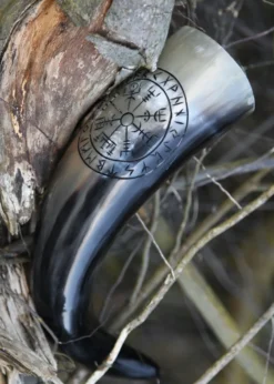 Trinkhorn mit Ständer - Vegvísir