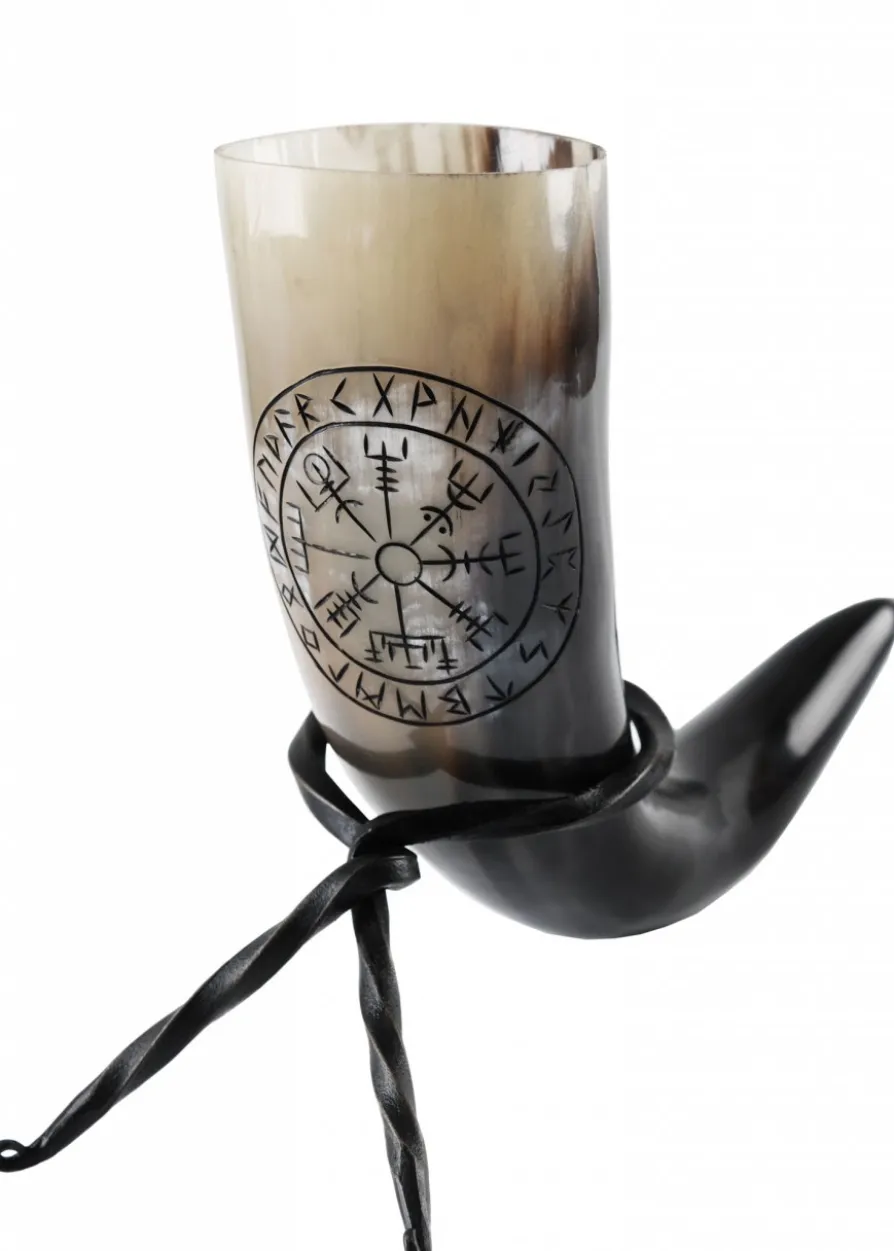 Trinkhorn mit Ständer - Vegvísir
