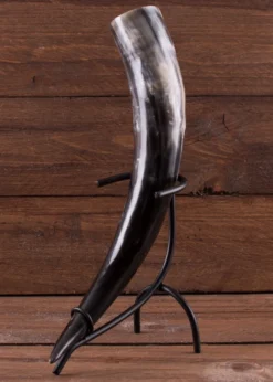 Trinkhornständer, schwarz lackiert, klein