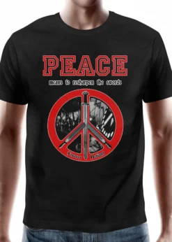 T-Shirt Peace - means to resharpen the swords