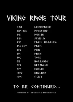 T-Shirt Viking Rage Tour