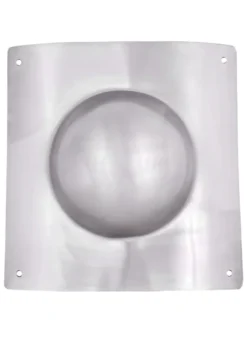 Umbo, Römischer Schildbuckel aus 1,6 mm Stahl, quadratisch, gewölbt - Für eigene Schildbau-Projekte