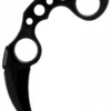 Undercover Karambit Messer mit Scheide, schwarz