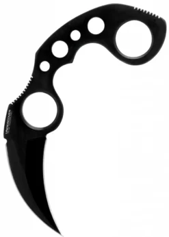 Undercover Karambit Messer mit Scheide, schwarz