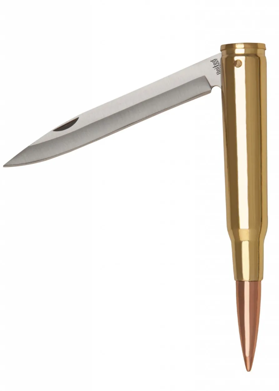 United 50 Cal. Bullet Folding Knife, Klappmesser in Patronenform