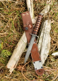 US Army M3-Kampfmesser, Grabendolch, 1943, mit Scheide