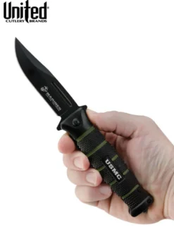 USMC Combat Taschenmesser, Schwarz & Grün