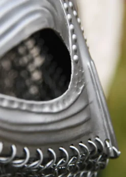 Vendelhelm mit Kettenbrünne, 1,2 mm Stahl