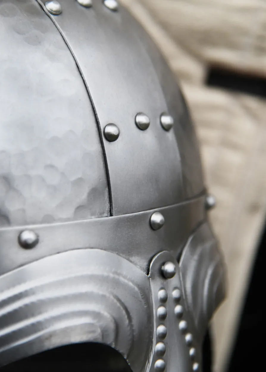 Vendelhelm mit Kettenbrünne, 1,2 mm Stahl