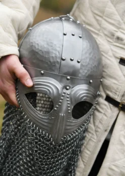 Vendelhelm mit Kettenbrünne, 1,2 mm Stahl