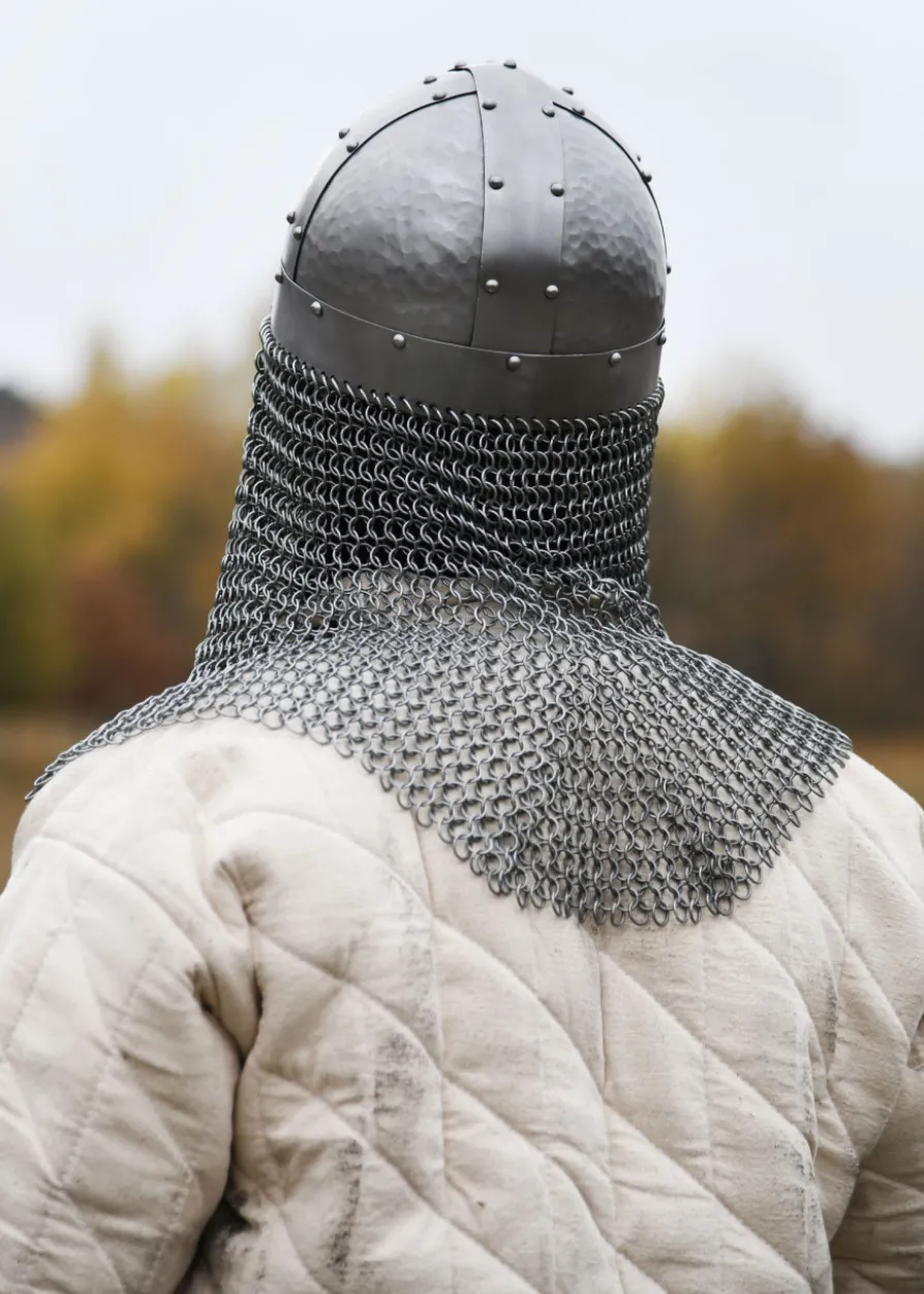Vendelhelm mit Kettenbrünne, 1,2 mm Stahl