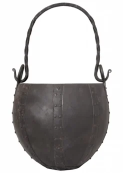 Vernieteter Lagertopf aus Stahl, ca. 10 Liter