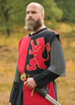 Verstellbarer Schwerthalter aus schwarzem Leder