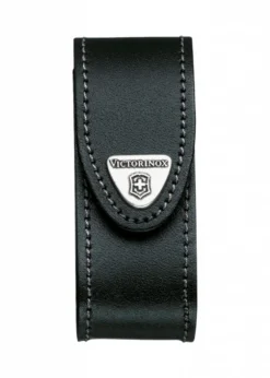 Victorinox Gürteletui für Schweizer Taschenmesser, schwarzes Leder, 100 x 35 mm