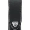 Victorinox Gürteletui für Schweizer Taschenmesser, schwarzes Leder, 122 x 30 mm