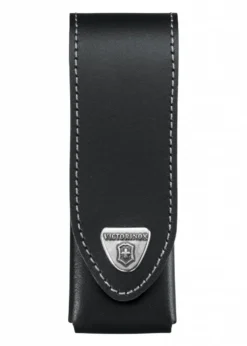 Victorinox Gürteletui für Schweizer Taschenmesser, schwarzes Leder, 122 x 30 mm