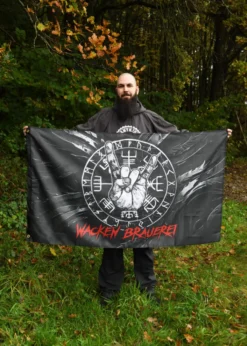 Wacken Brauerei Flagge Vegvisir, 90 x 150 cm