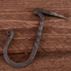 Wandhaken, handgeschmiedet, mit Nagelende