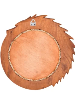 Wandspiegel Midgardschlange aus Holz, handgeschnitzt