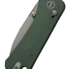 We Knife BANTER 2 GREEN CANVAS MICARTA, Taschenmesser