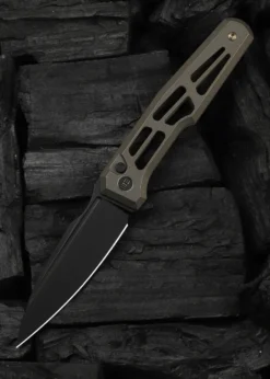 Weknife Dressytak Skeletonized Bronze Titanium Handle, Taschenmesser