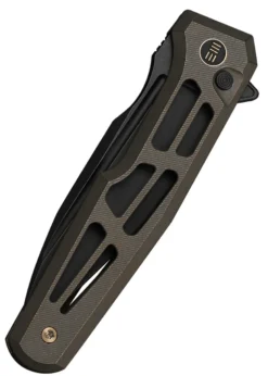 Weknife Dressytak Skeletonized Bronze Titanium Handle, Taschenmesser