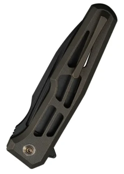 Weknife Dressytak Skeletonized Bronze Titanium Handle, Taschenmesser
