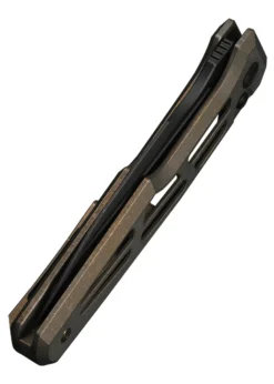 Weknife Dressytak Skeletonized Bronze Titanium Handle, Taschenmesser