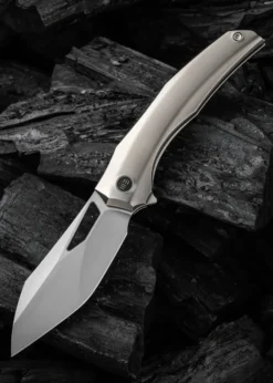 We Knife IGNIO TITAN SILBER BEAD BLASTED, Taschenmesser