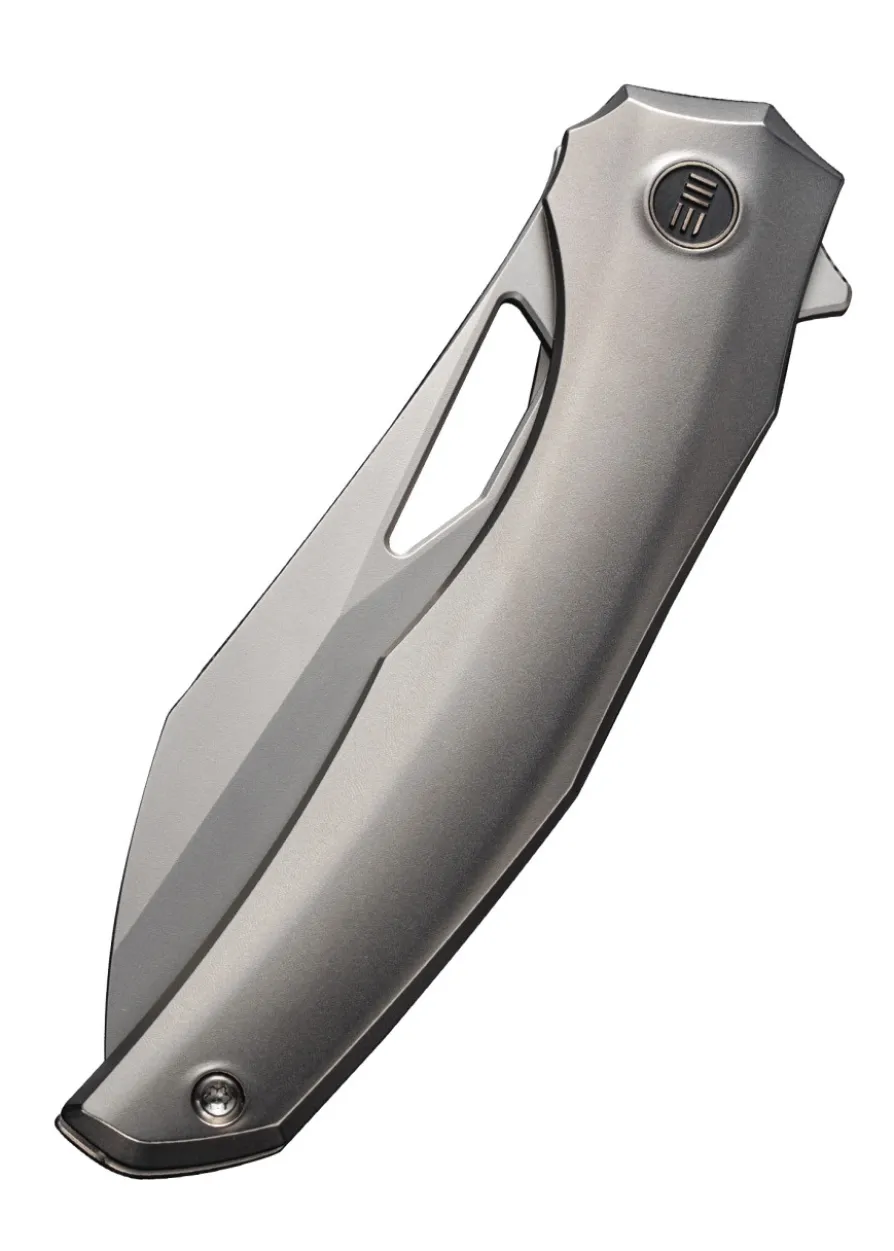 We Knife IGNIO TITAN SILBER BEAD BLASTED, Taschenmesser