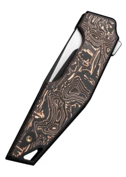 We Knife OAO (One and Only) BLACK TITANIUM COPPER FOIL, Taschenmesser